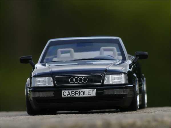 1:18 Audi 80 Typ89 Cabrio 2.3 Schwarz - Bj.91 erste Version + OVP